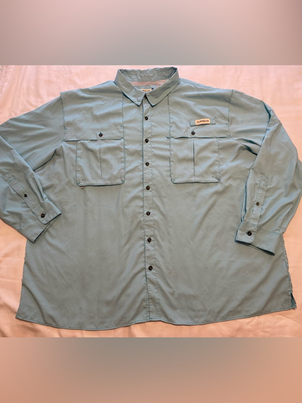 Magellan Outdoors Men’s 4XL Relaxed Fit Fish Gear Lightweight Long Sleeve Shirt